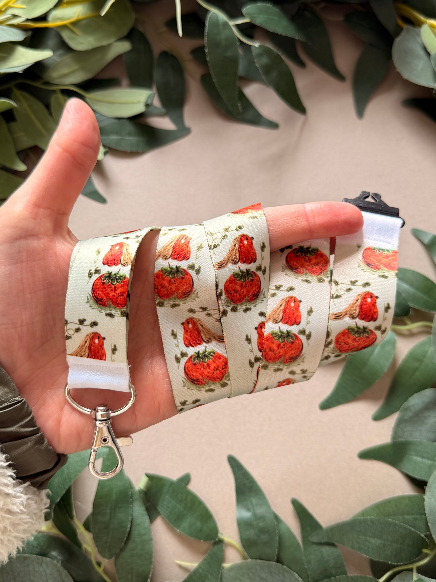 Tomato Robin Lanyard