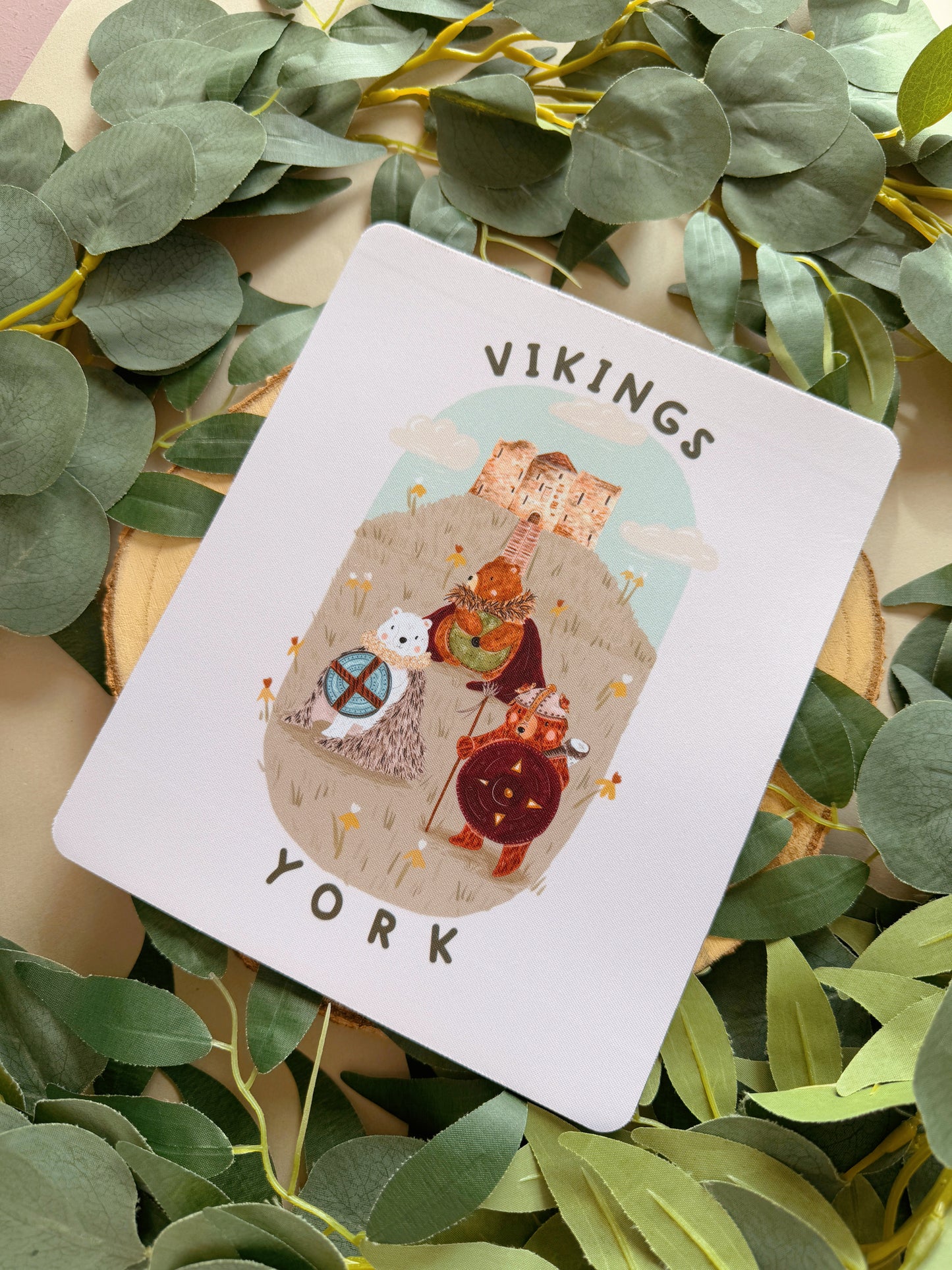 Viking Bear Mousemat - Rectangle