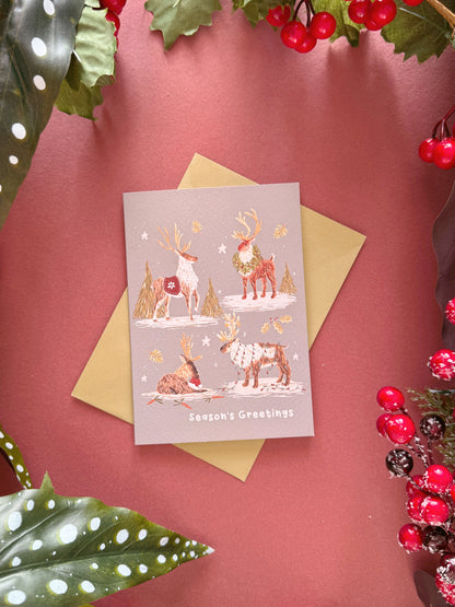 Reindeers Christmas Card