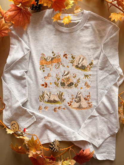 Woodland Badger Top - Organic Cotton