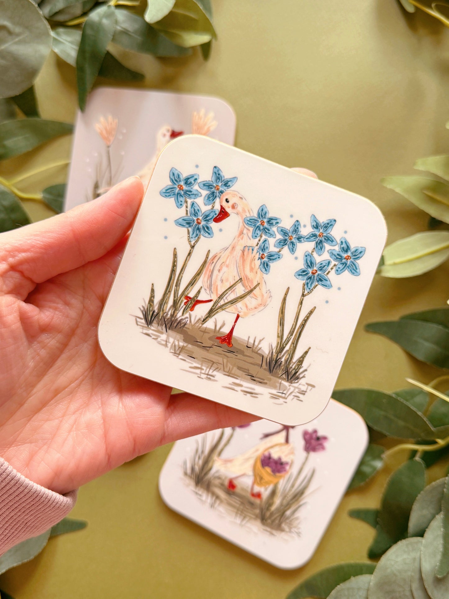 Floral Duck Coaster