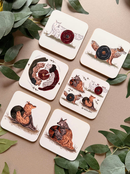 Warrior Wolves Coaster