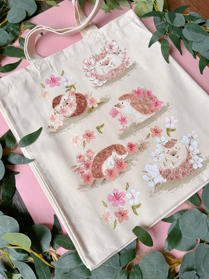 Sakura Hedgehog Giant Tote Bag