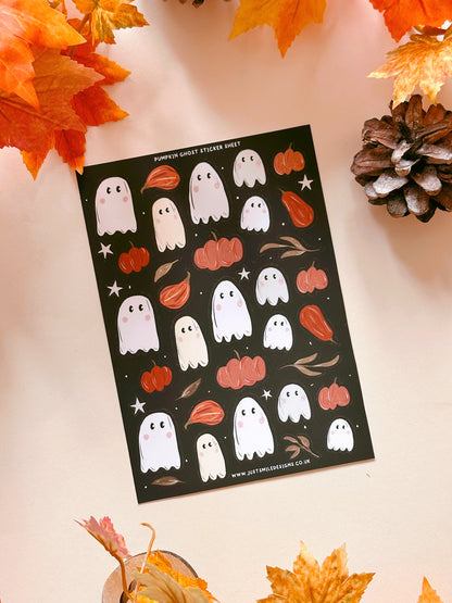 Pumpkin Ghost Sticker Sheet