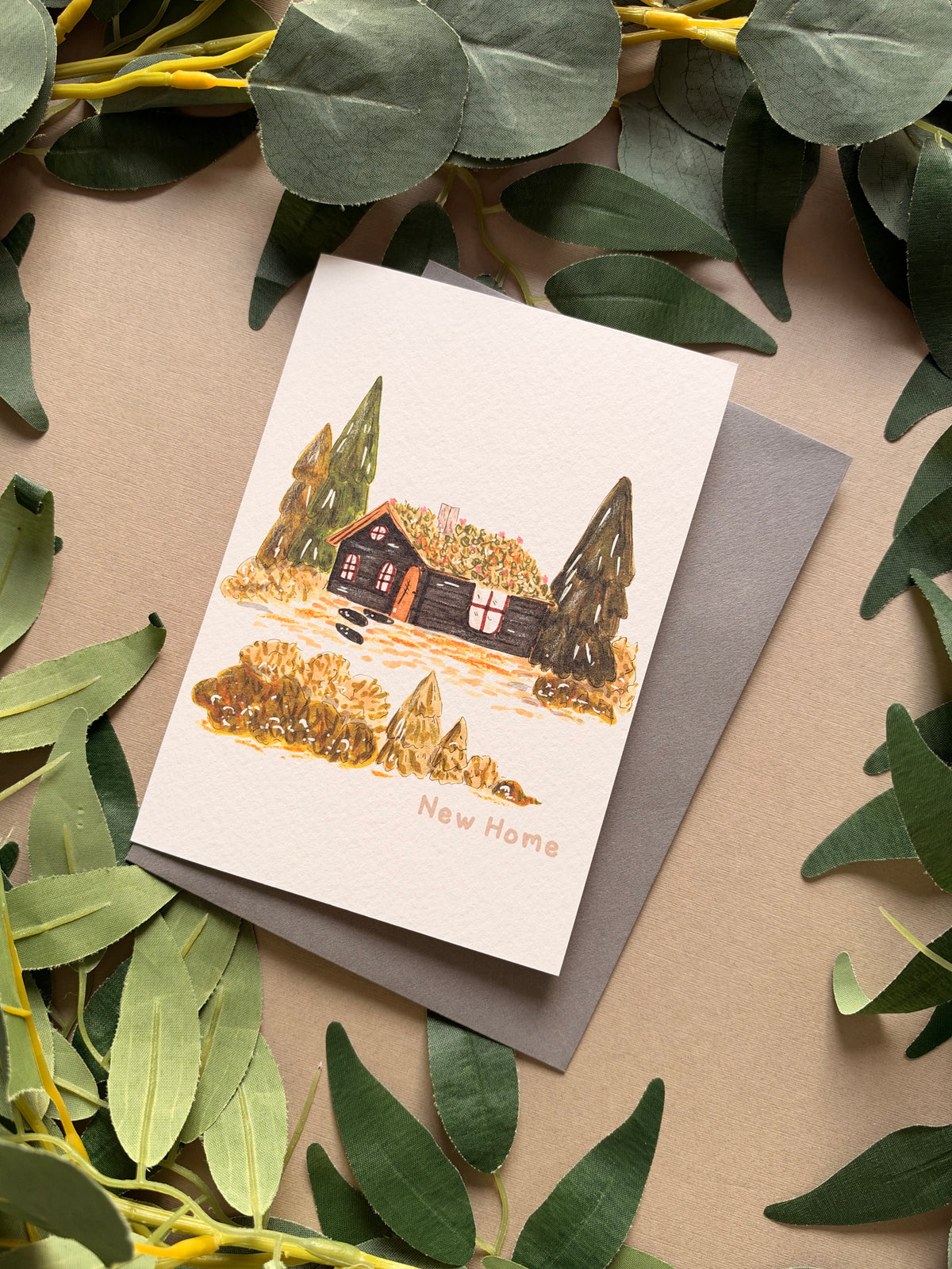 Cabin New Home Card