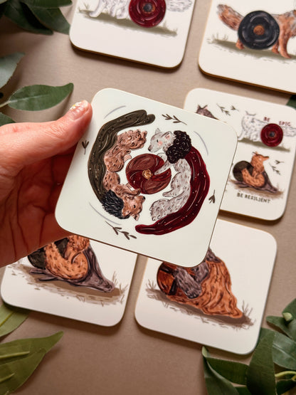 Warrior Wolves Coaster