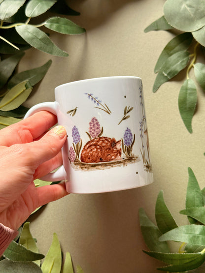 Spring Deer Ceramic Mug
