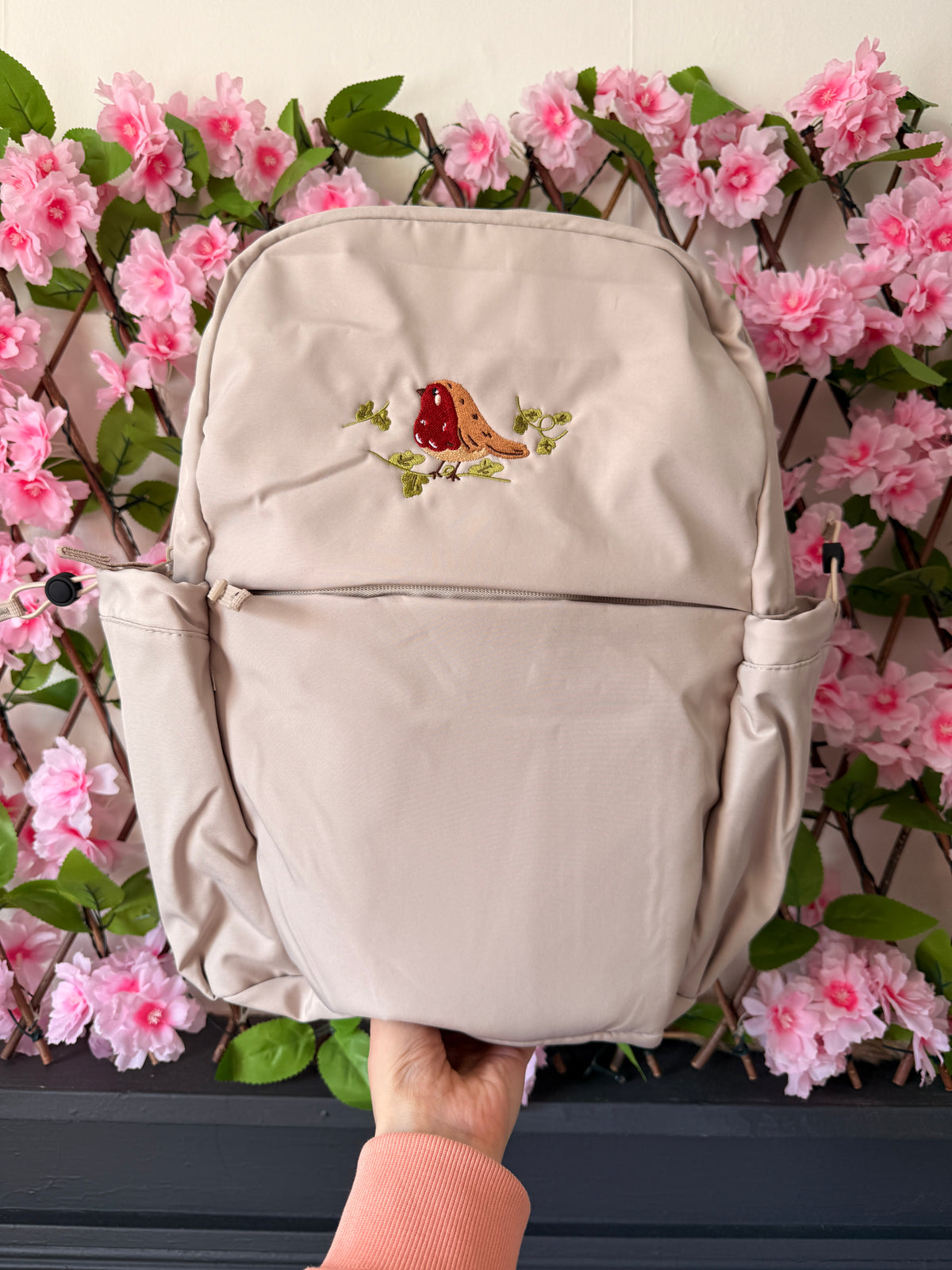 Robin Embroidered Backpack