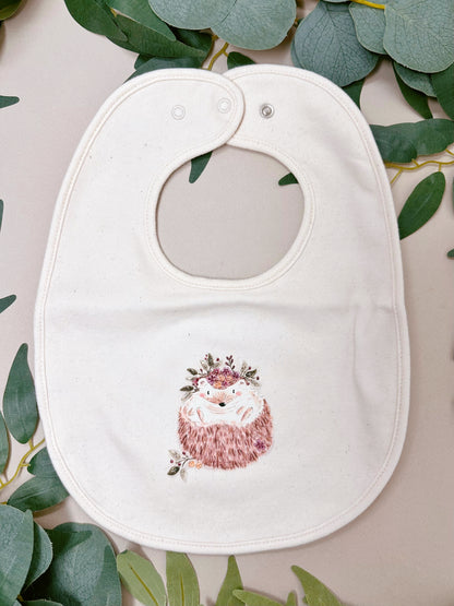 Botanical Hedgehog Bib & Hat Set