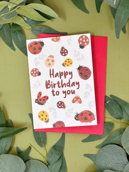 Ladybird Birthday Card