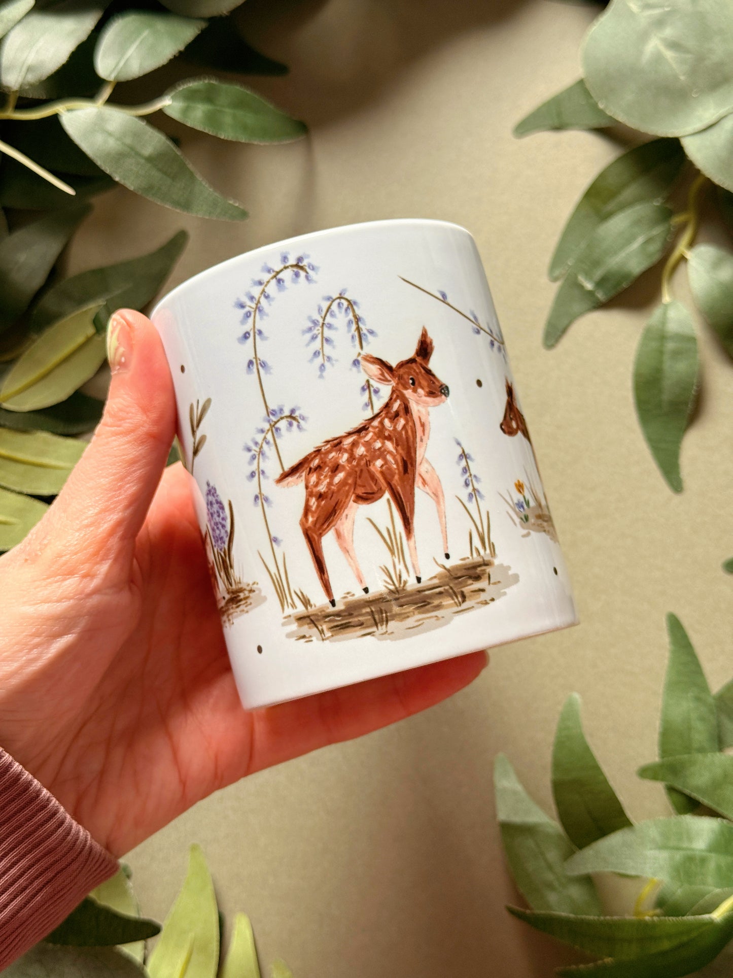 Spring Deer Ceramic Mug