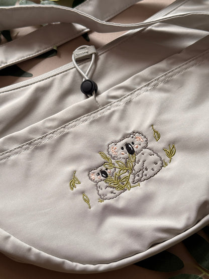 Koala Embroidered Crossbody Bag