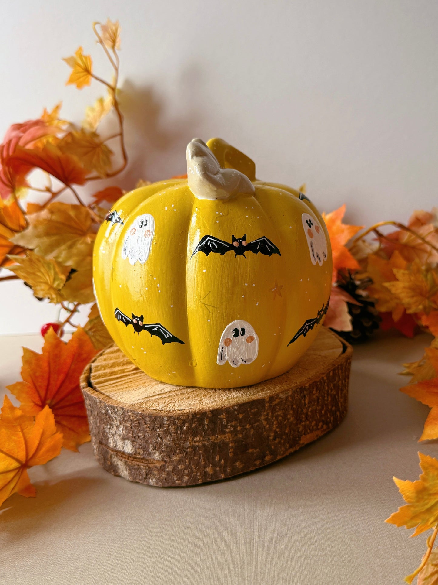 Yellow Ghost Pumpkins