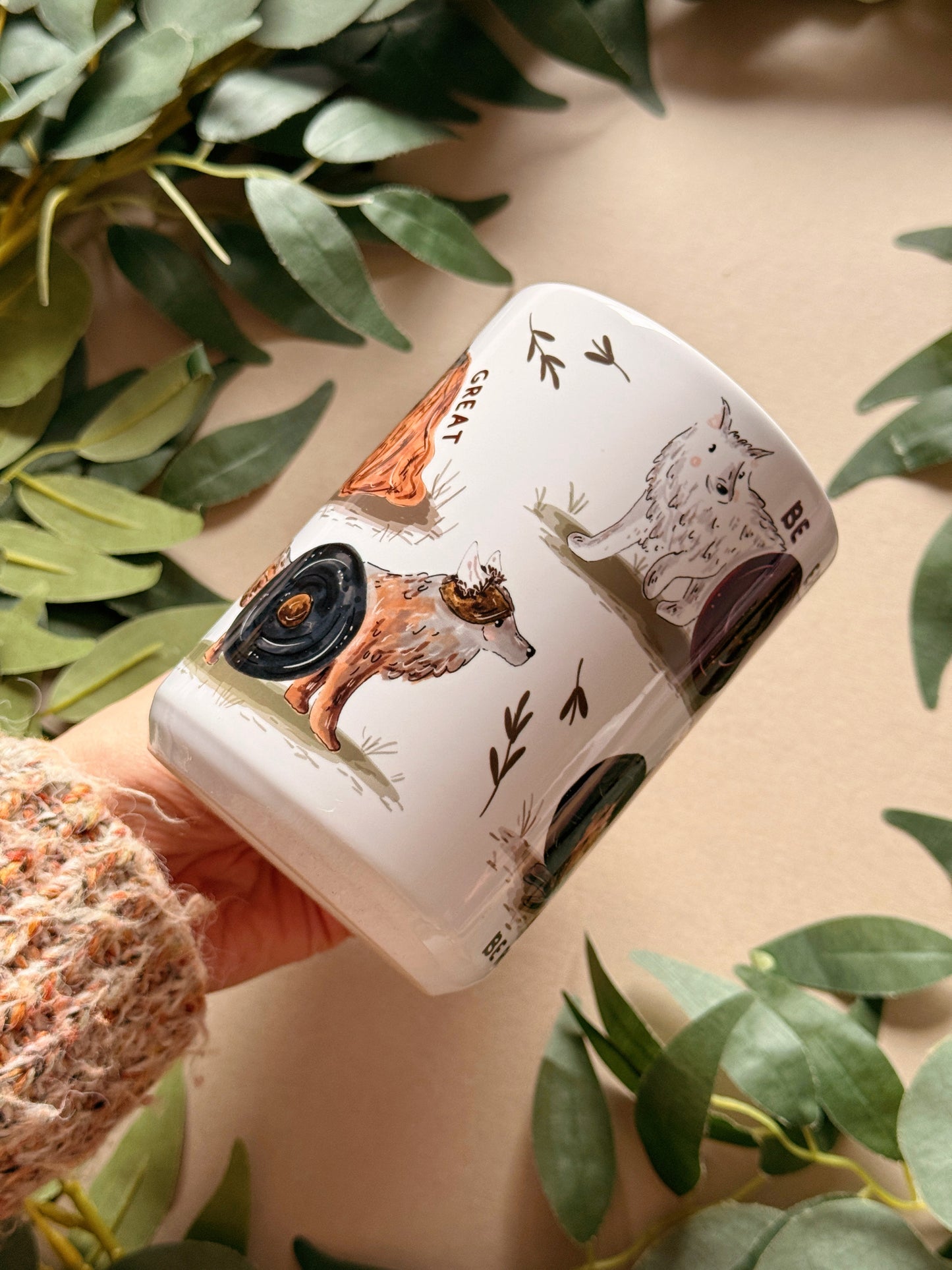 Wolves Tall Ceramic Mug