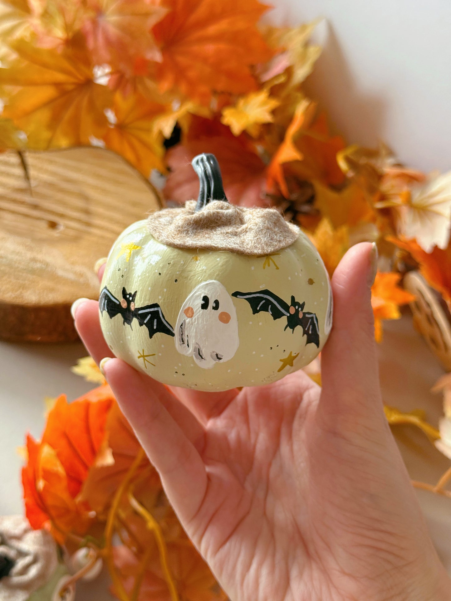 Ghost Bats Pumpkins