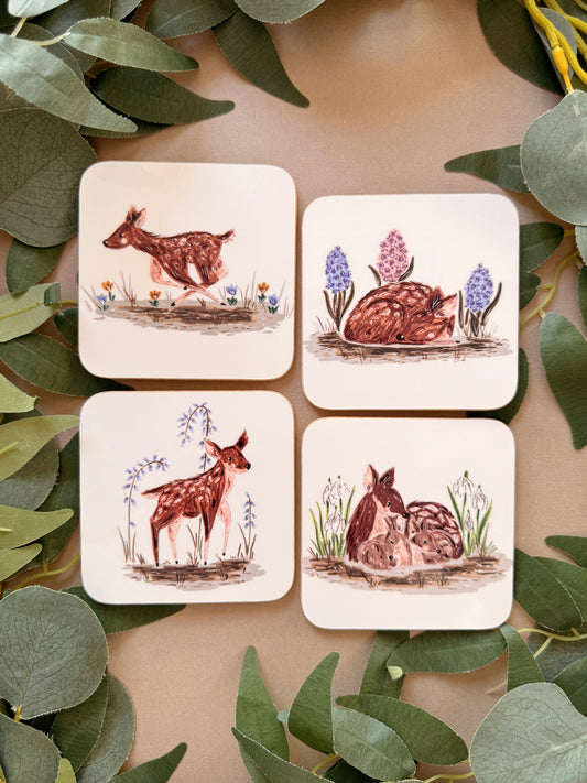 Spring Deer Coaster