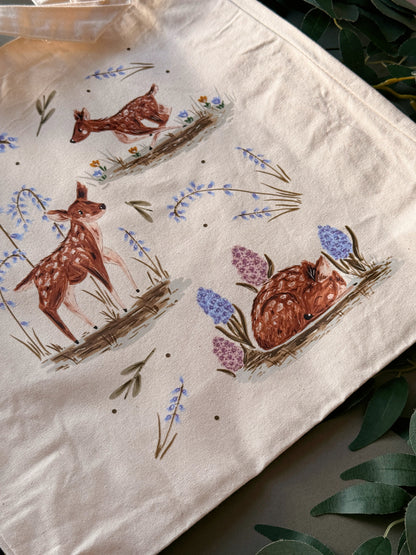 Spring Deer Giant Tote Bag