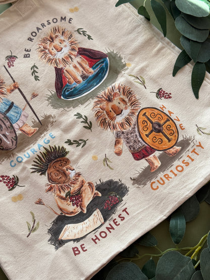 Warrior Lion Giant Tote Bag