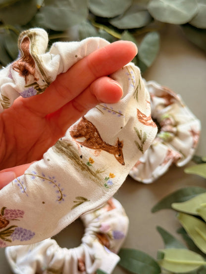 Spring Deer Scrunchy