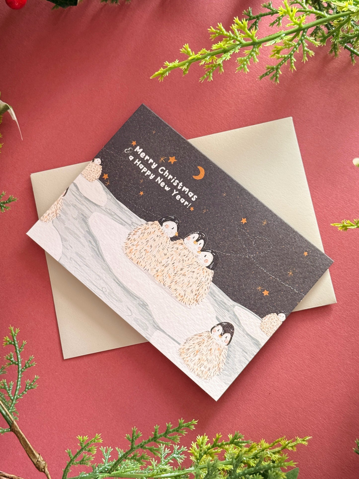 Penguins Christmas Card