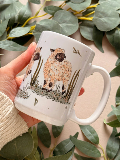 Lamb Tall Ceramic Mug