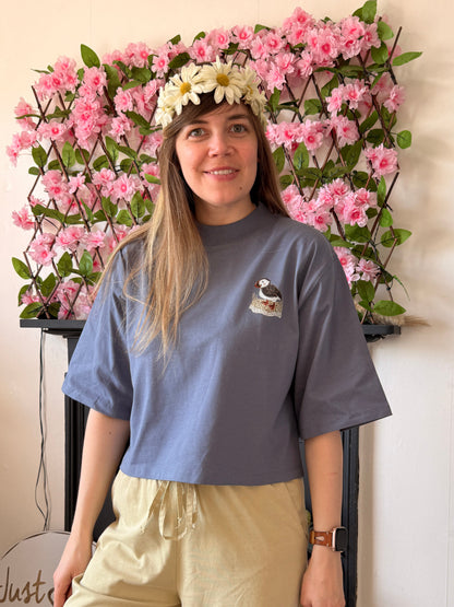 Puffin Boxy T-Shirt - Organic Cotton