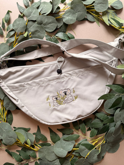 Koala Embroidered Crossbody Bag