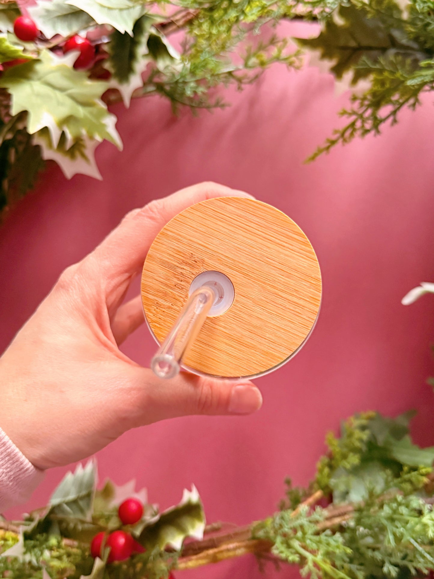 Christmas Penguin Glass Tumbler