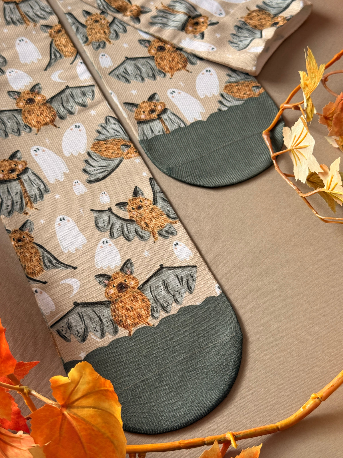 Bat Ghost Sock