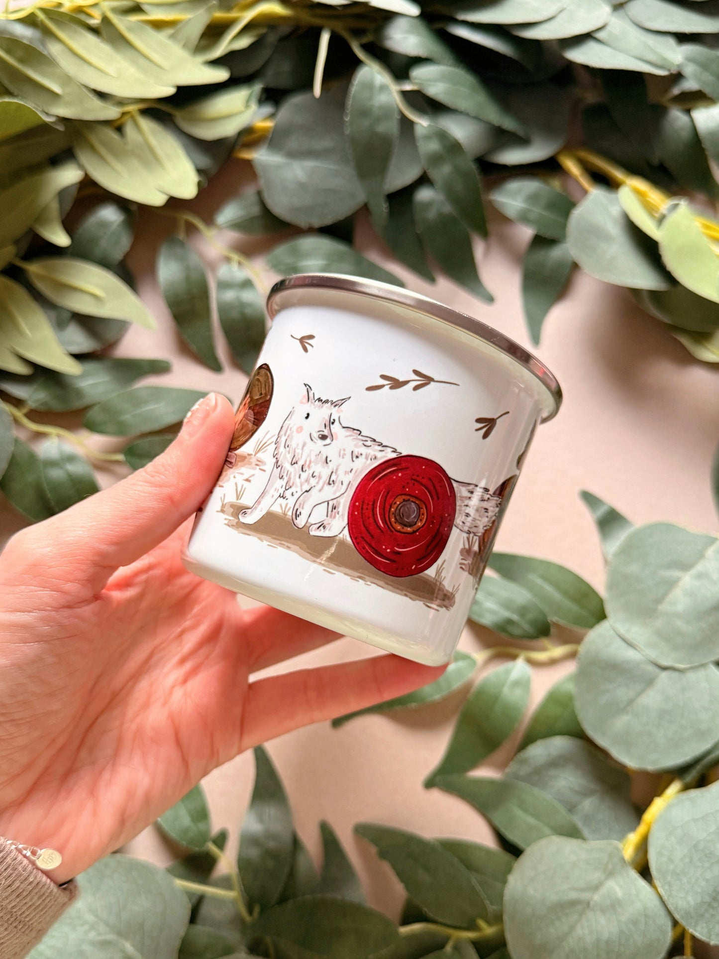 Warrior Wolves Enamel Mug