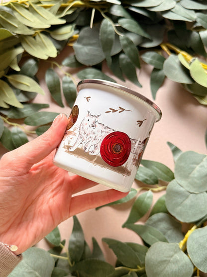Warrior Wolves Enamel Mug