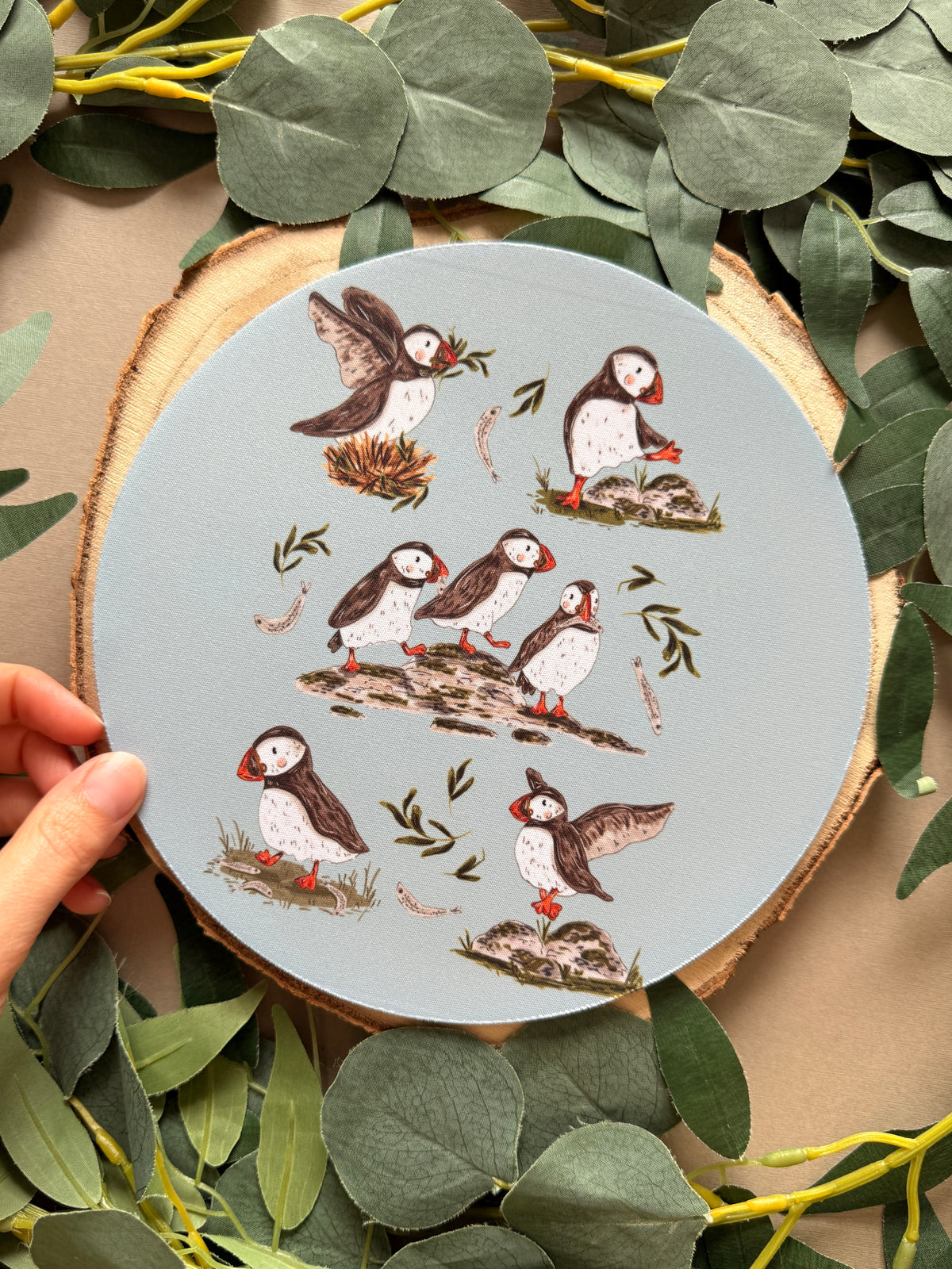 Puffins Mousemat