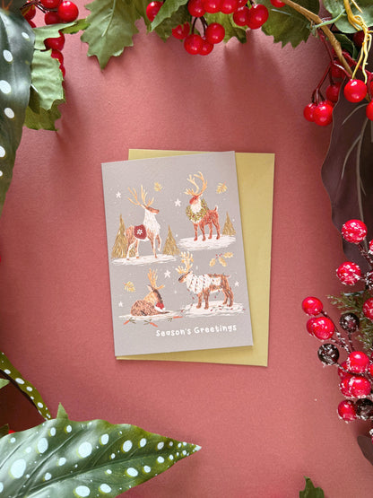 Reindeers Christmas Card