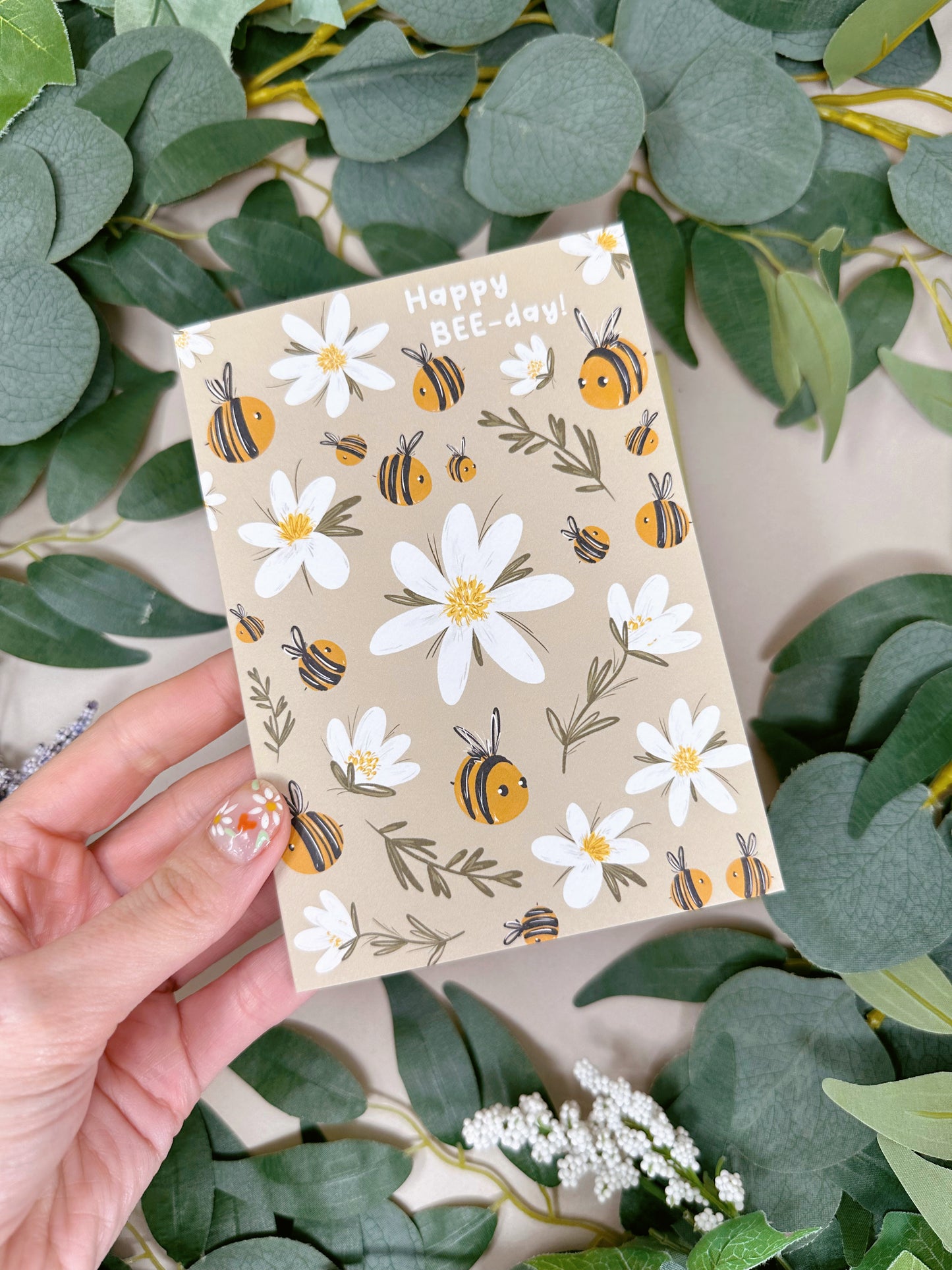 Daisy Bee Birthday Card