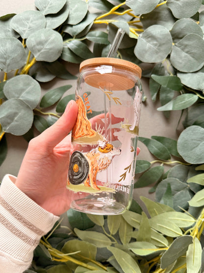 Warrior Wolves Glass Tumbler