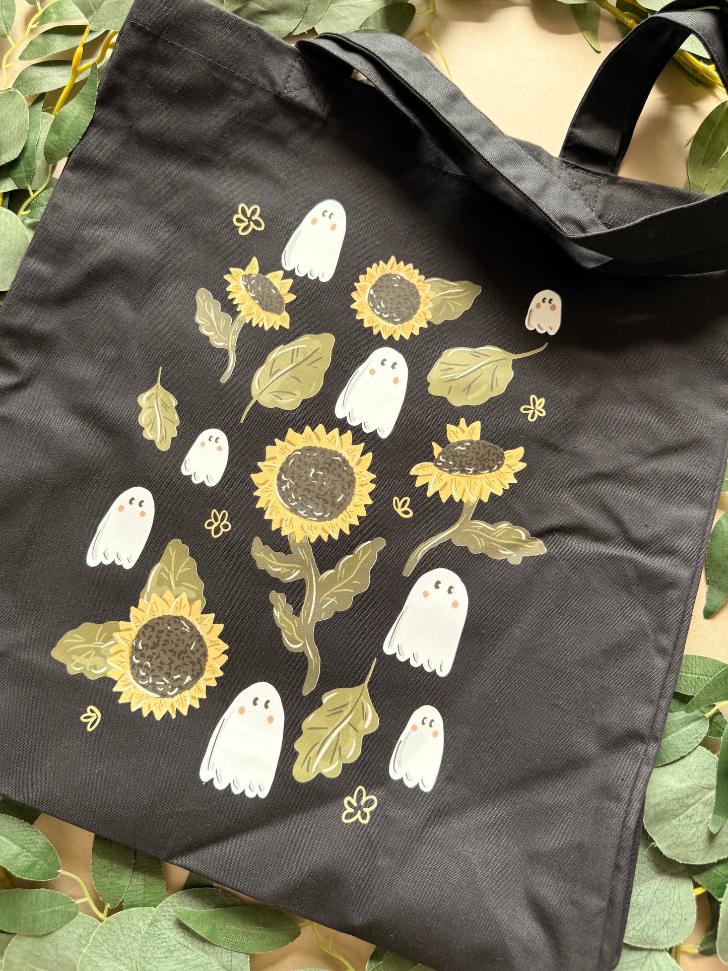 Sunflower Ghost Giant Tote Bag