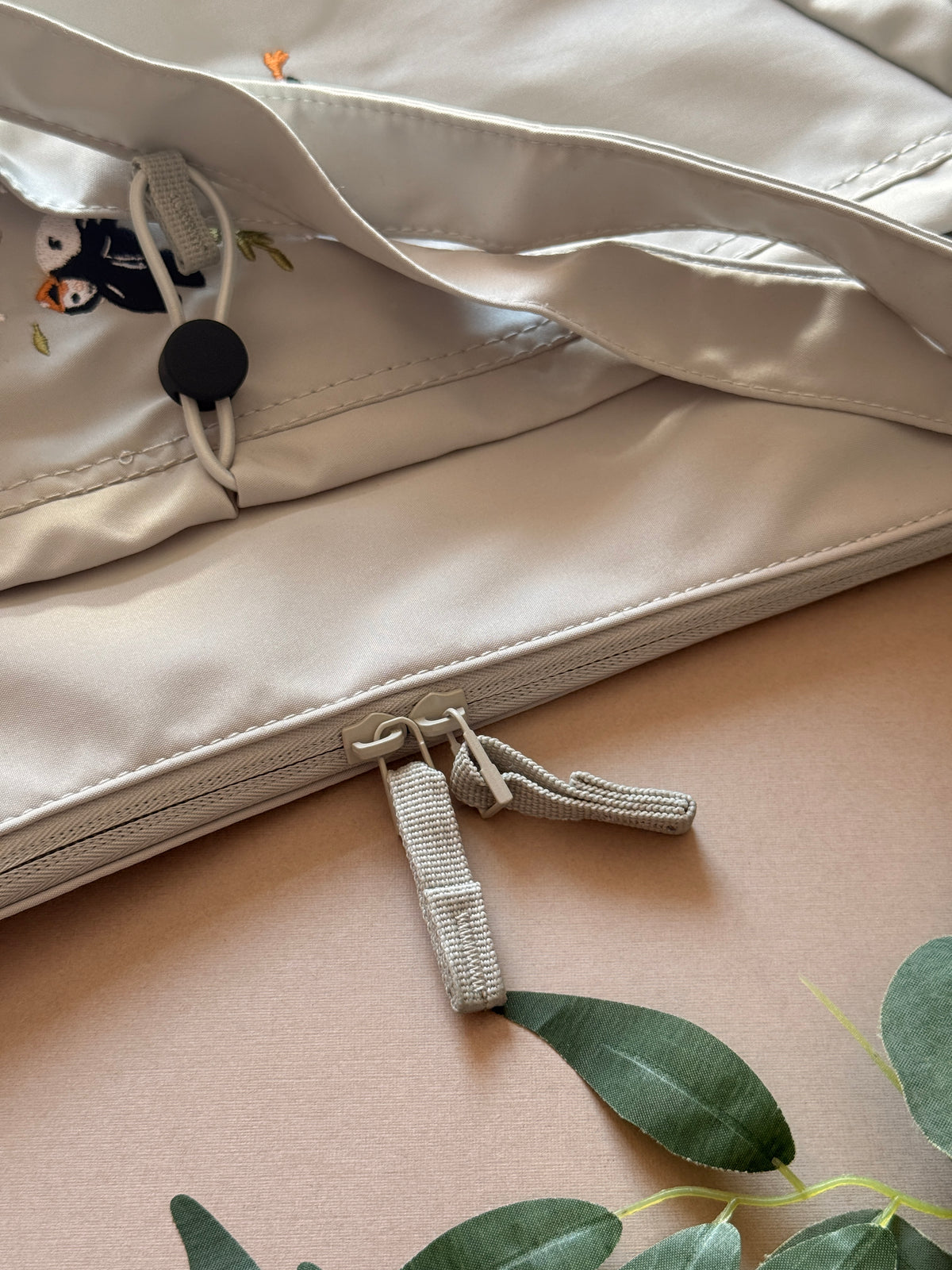 Puffins Embroidered Crossbody Bag