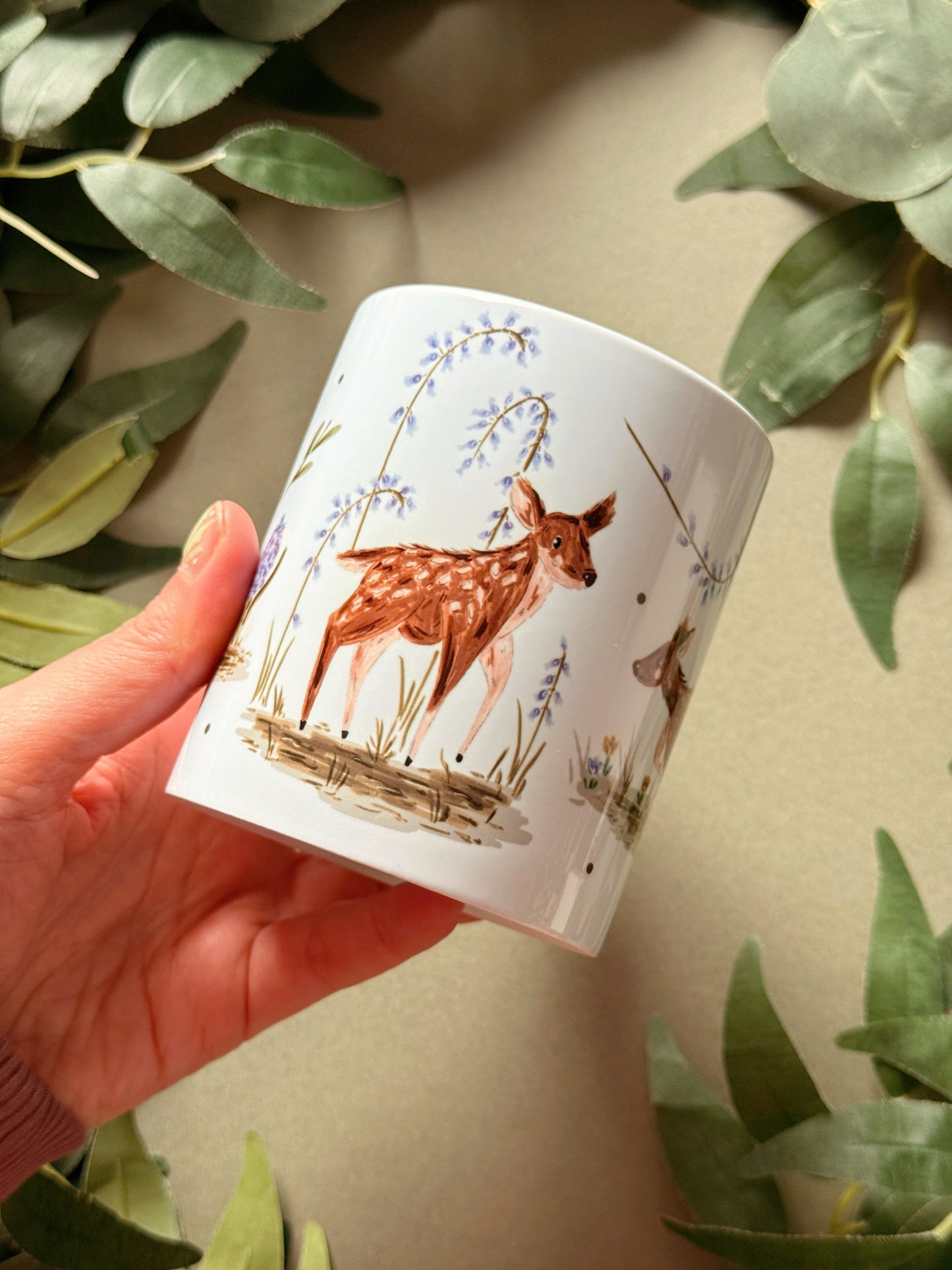 Spring Deer Ceramic Mug