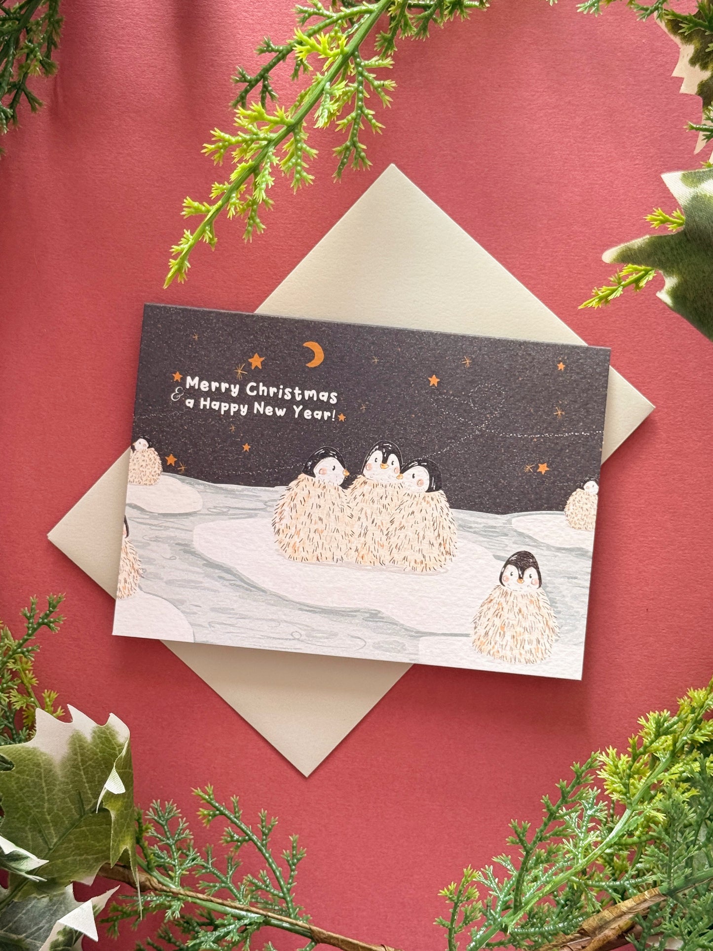 Penguins Christmas Card