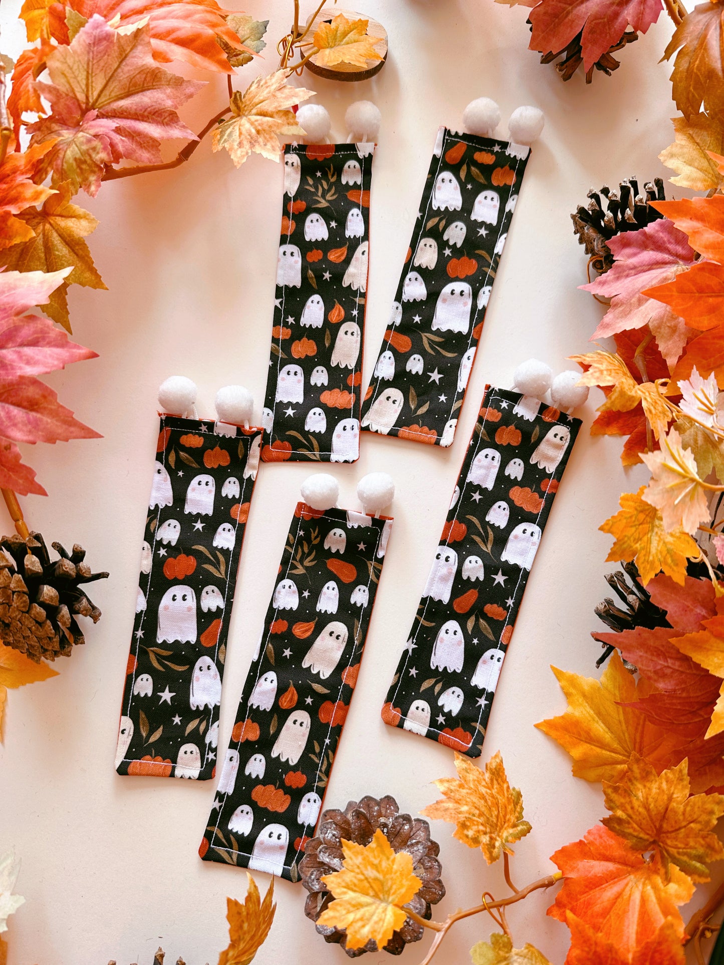 Pumpkin Ghost Bookmark