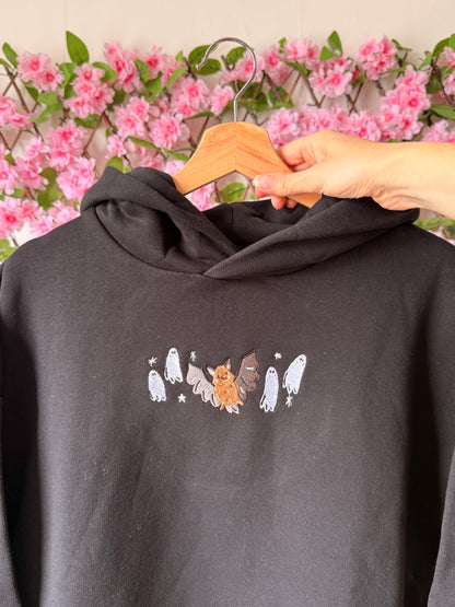 Bat Ghost Hoodie - Embroidered