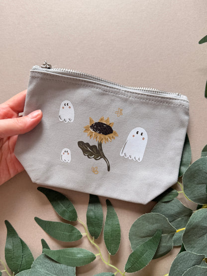 Sunflower Ghost Zip Case
