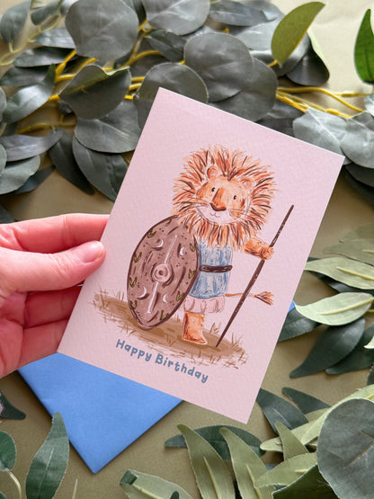 Lion Birthday Card