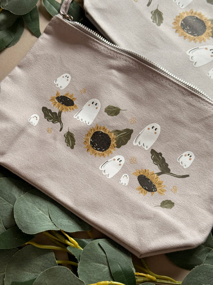 Sunflower Ghost Zip Case