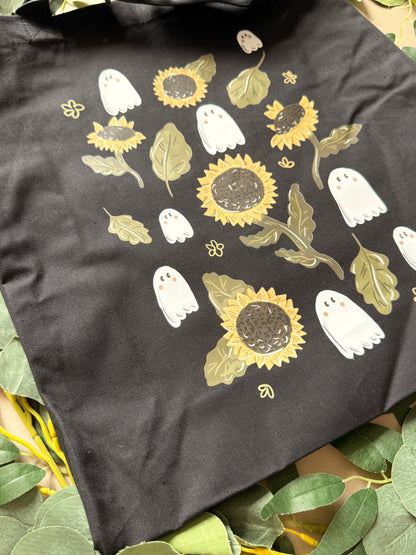Sunflower Ghost Giant Tote Bag