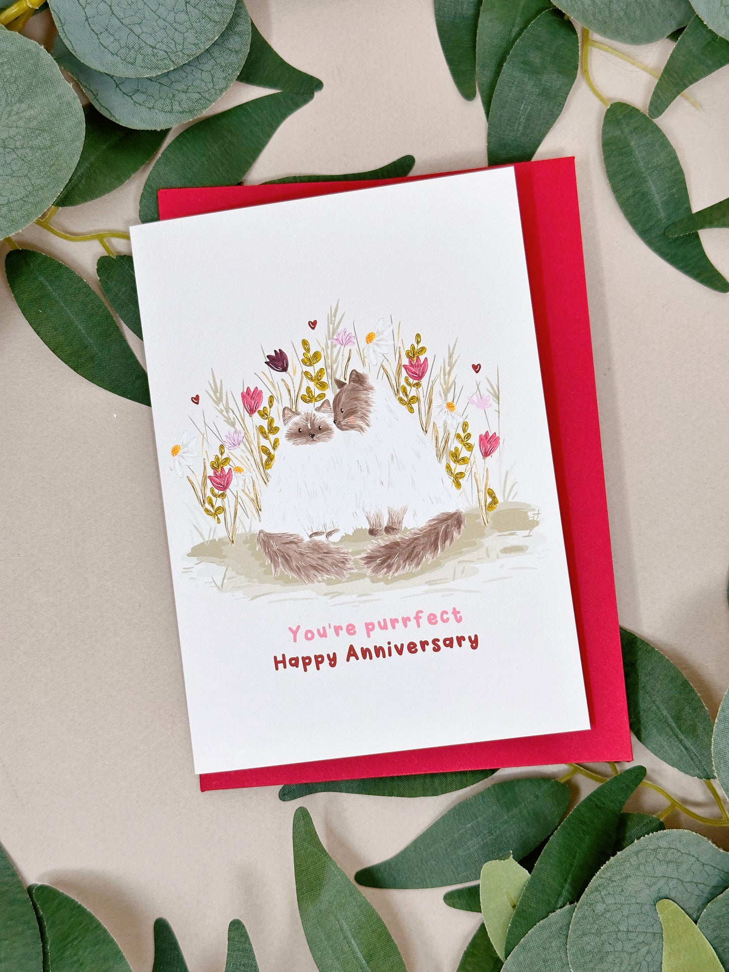 Cat Anniversary Card