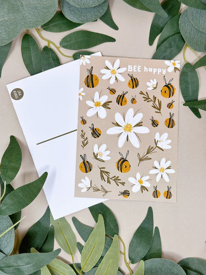 Daisy Bee Postcard