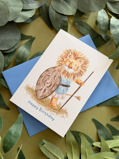 Lion Birthday Card