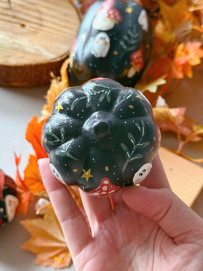Mushroom Ghost Pumpkins