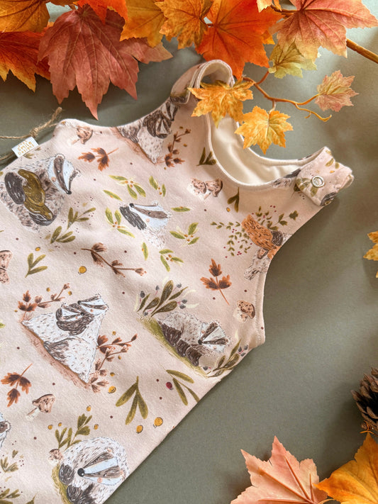 Woodland Badger Romper